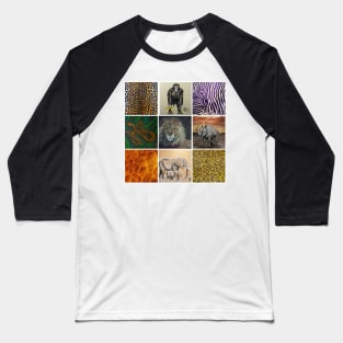 African Animals Art Baseball T-Shirt